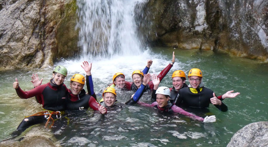 Canyoning Gruppe